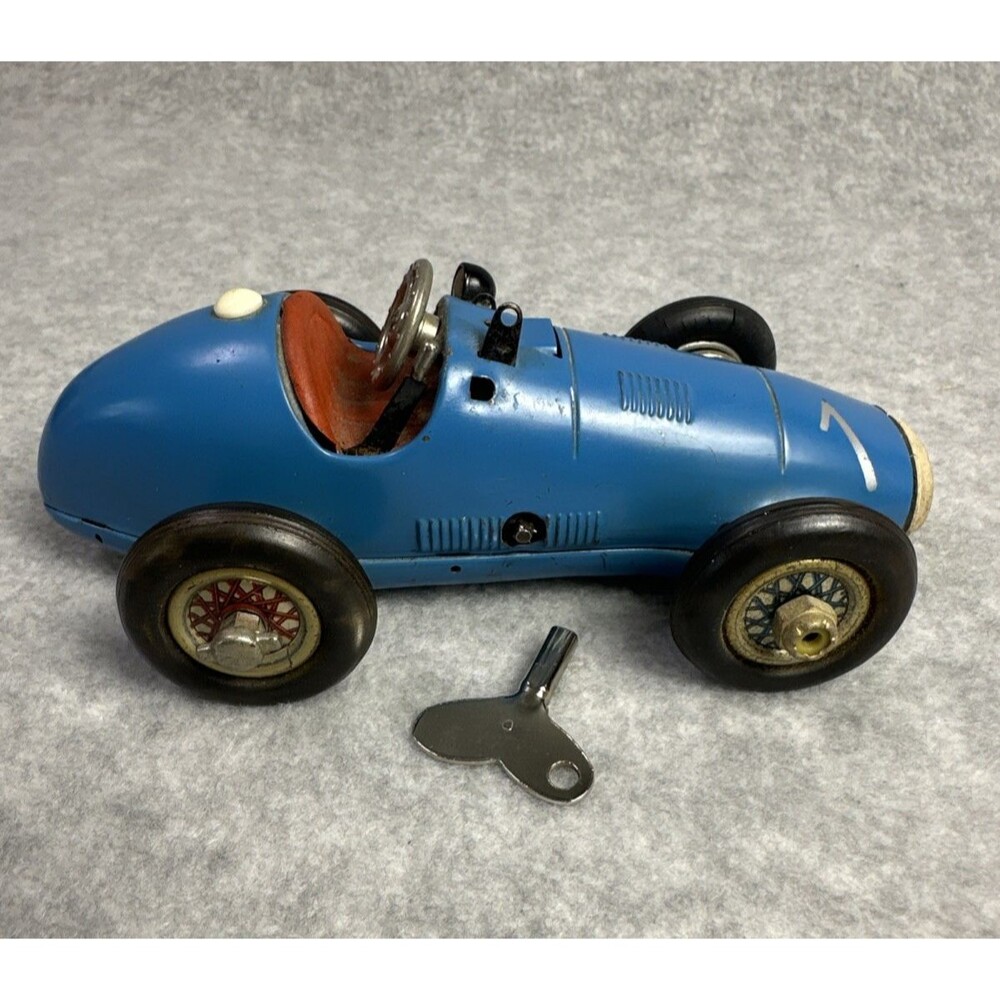 VINTAGE SCHUCO 1070 GP RACING CAR US ZONE GERMAN MANUFACTURE BLUE